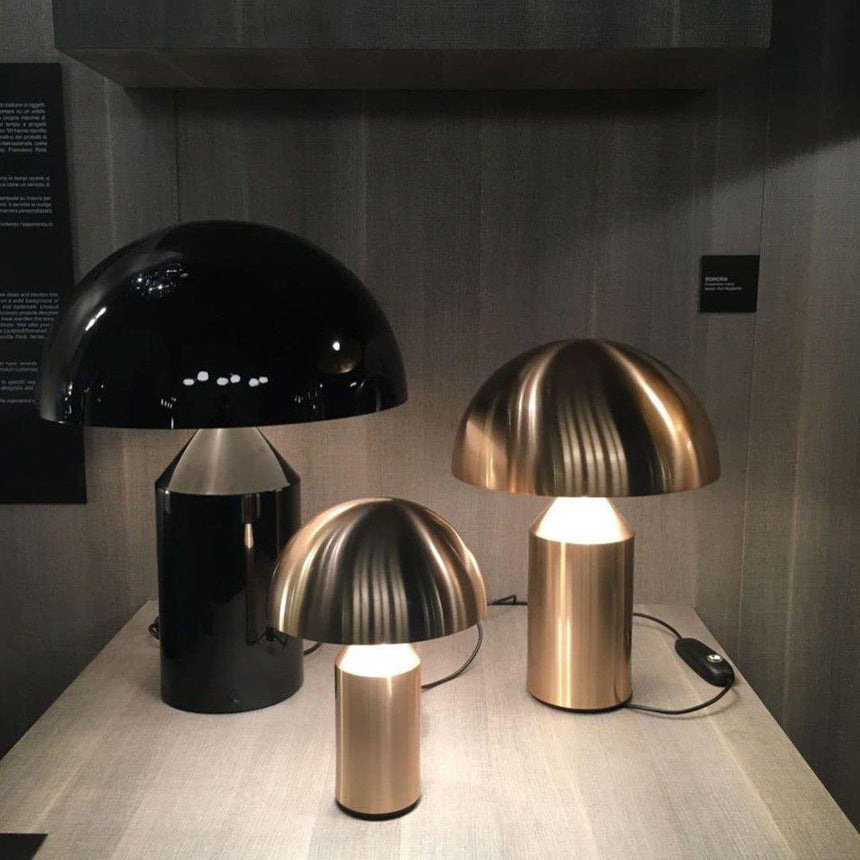 Table lamp installed on desk modern decor