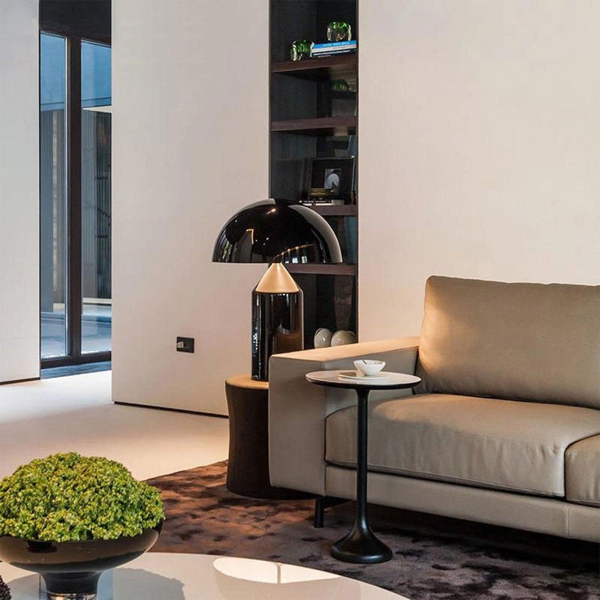 White table lamp for desktop and side table