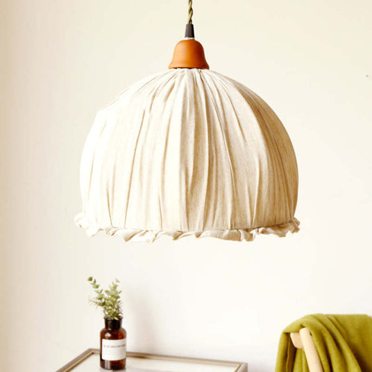 Linen Pendant Lamp for Bedroom Decor