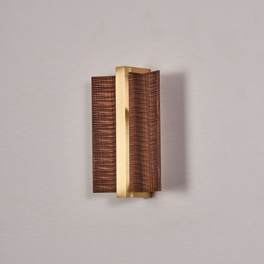 The two wings seen at an angle, showing how far they curl off the wall