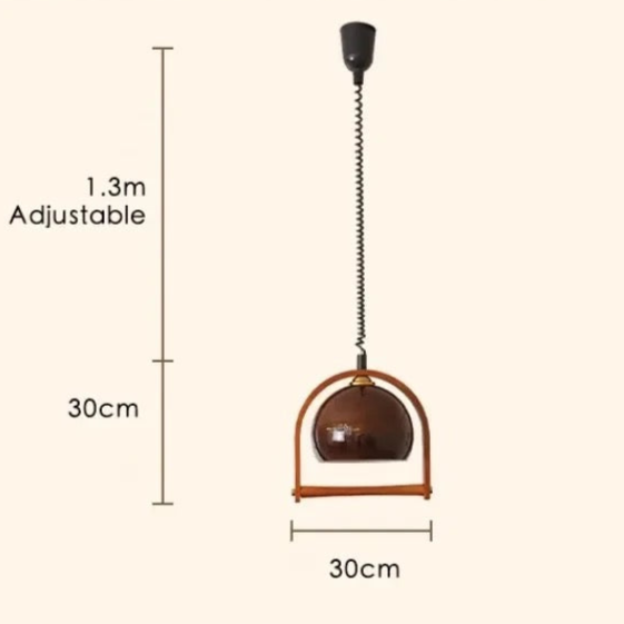 Layered Wood Pendant Light Home Decor
