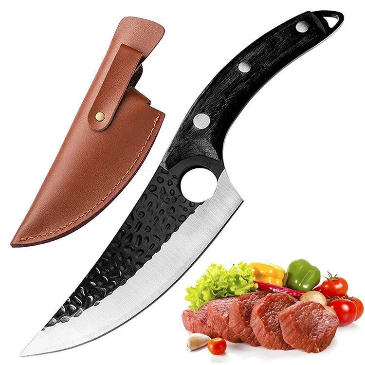 OrionKoi Japanese Handmade Kitchen Knife stainless steel blade - OpalDwell