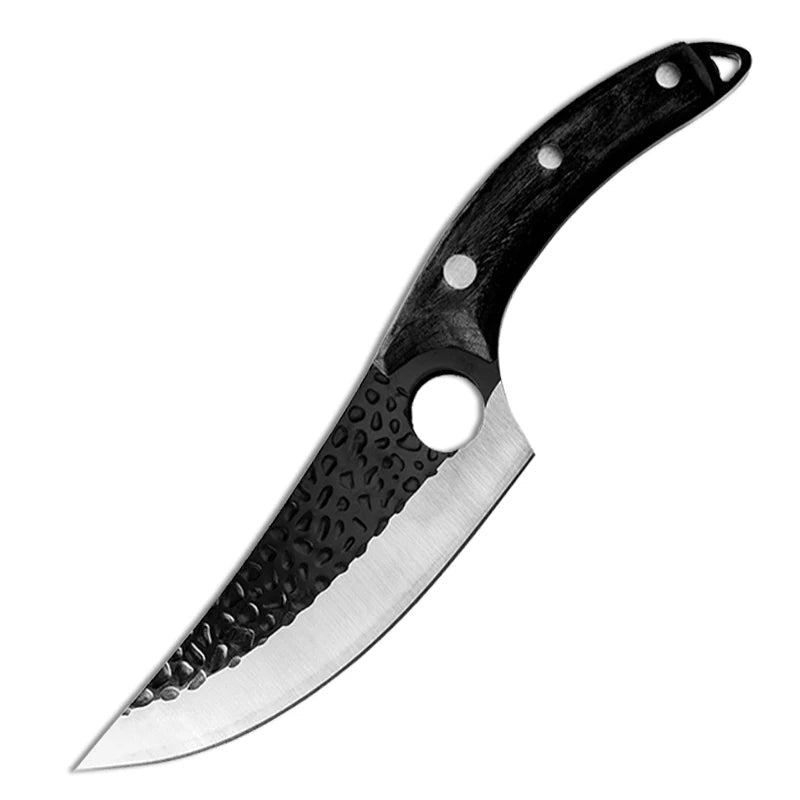 OrionKoi Japanese Handmade Kitchen Knife dimensions size view - OpalDwell