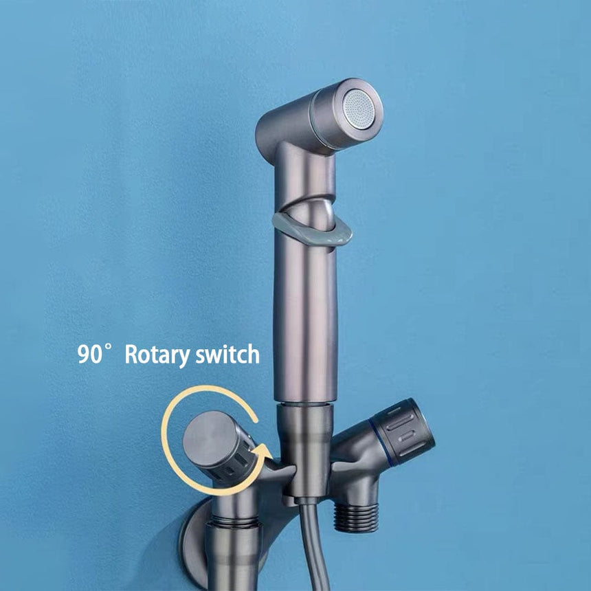 Handheld bidet spray faucet - wall-hung portable design
