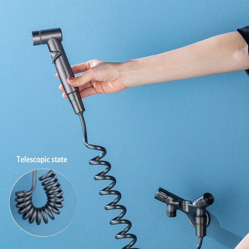 Handheld bidet spray faucet - gun gray finish