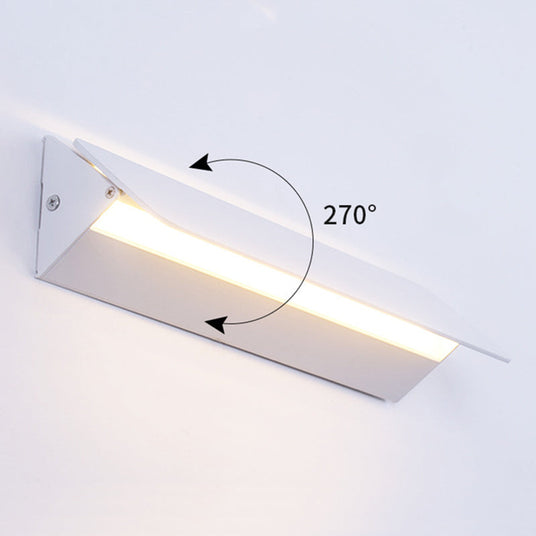 Rectangular Acrylic Wall Lamp with Metal Frame Indoor Light