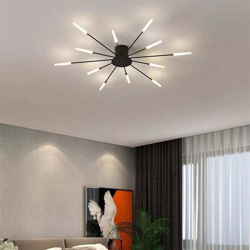 Modern Ceiling Lamp Minimalist Silhouette View