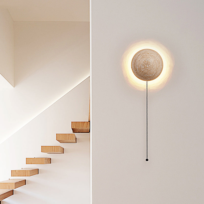 travertine wall-mounted lamp for living room decor