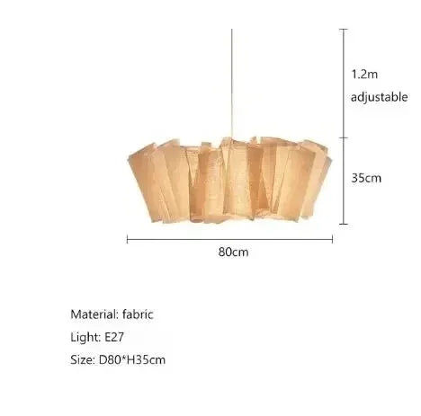 Dimension card for the 80 cm pleated fabric shade