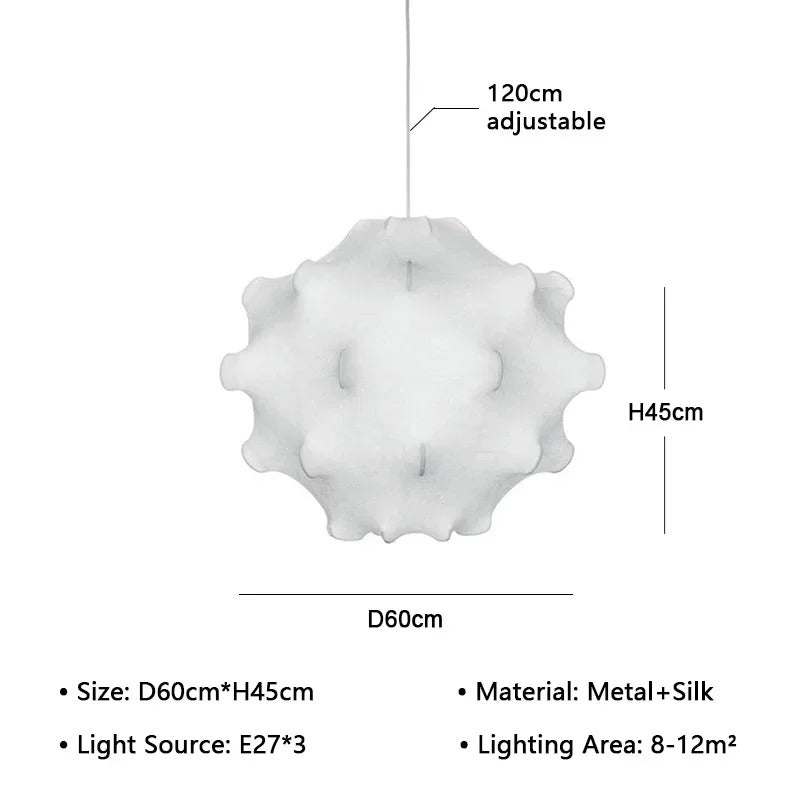 Dimension card for the 60 cm cloud shade