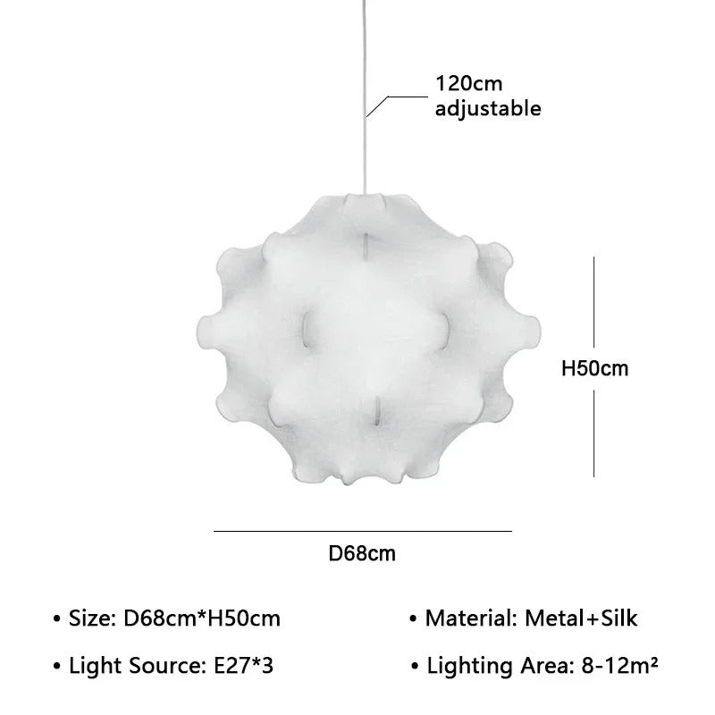 Dimension card for the 68 cm cloud shade