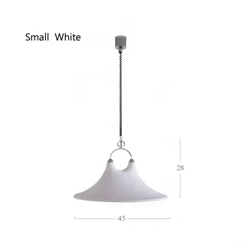 The small white version drawn with its 45 cm width marked