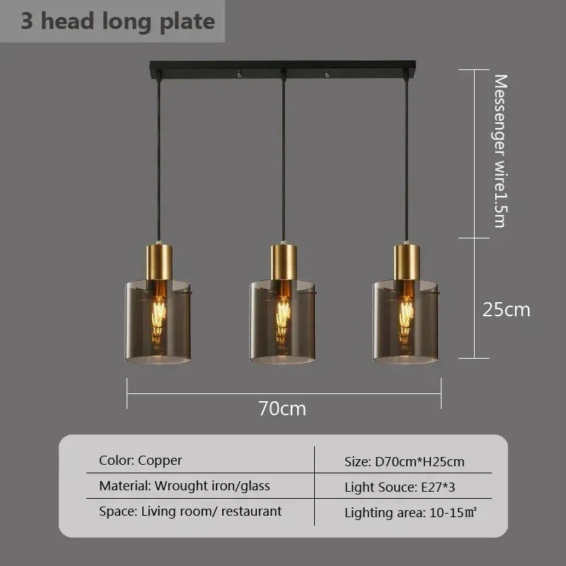 The three head version drawn with the 70 cm plate and the 150 cm drop marked