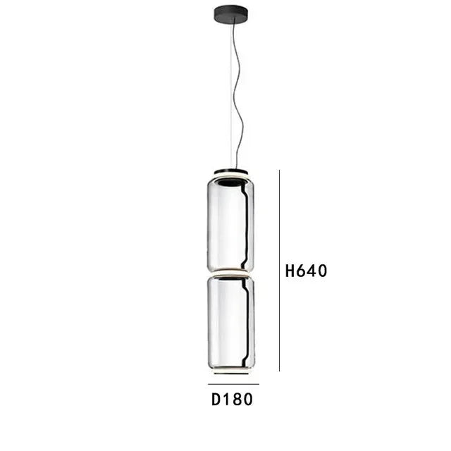 The 18 by 64 cm version drawn with its stacked sections marked