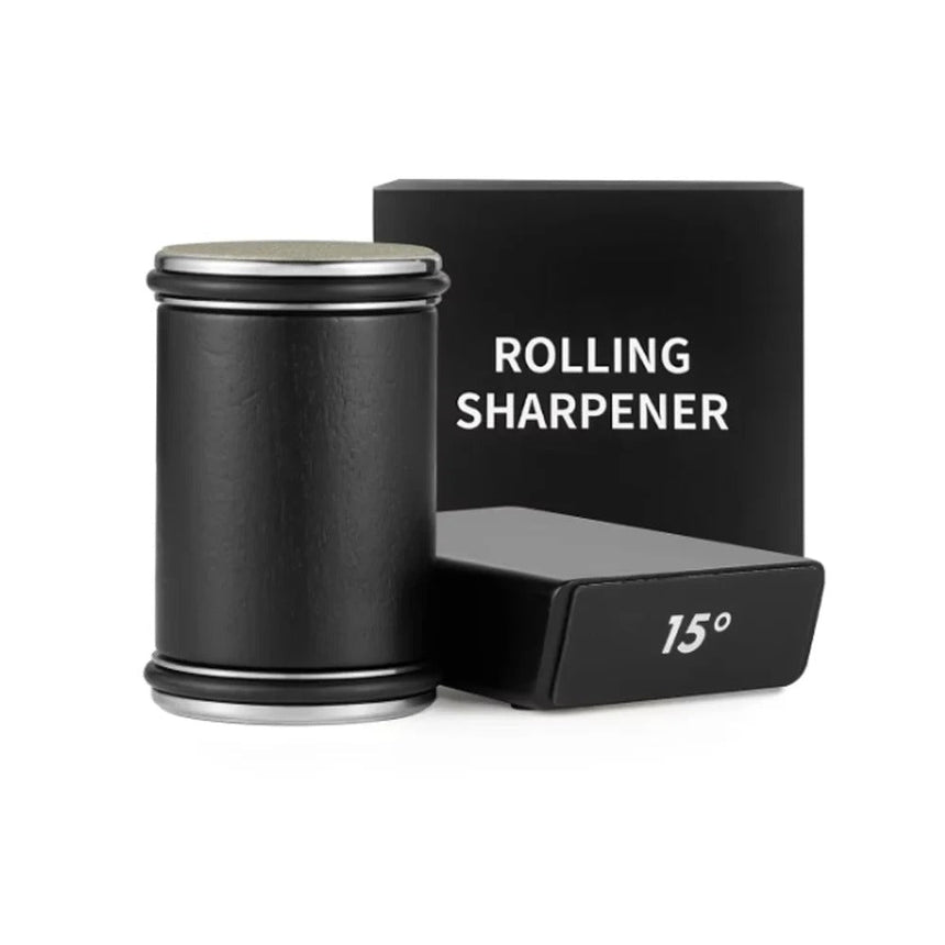 Rolling Knife Sharpener With 400 And 1000 Grit Diamond Discs - OpalDwell