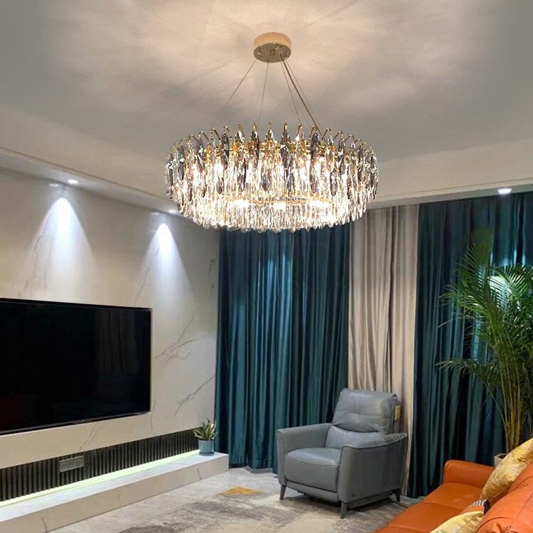 Handcrafted Crystal Chandelier for Entryway