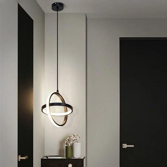 Geometric Modern Pendant Light with Warm LED Glow | OroDwell