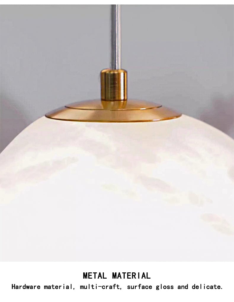 Marble Pendant Light Space-Saving Design