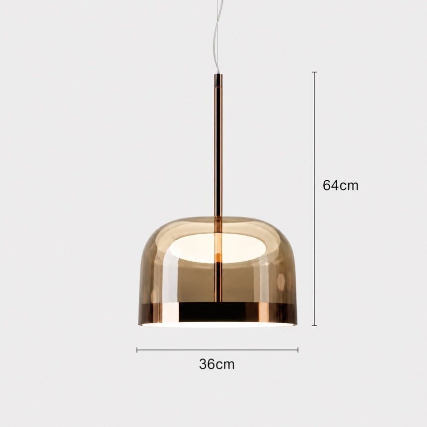 Dimension card for the 36 cm dome in rose gold