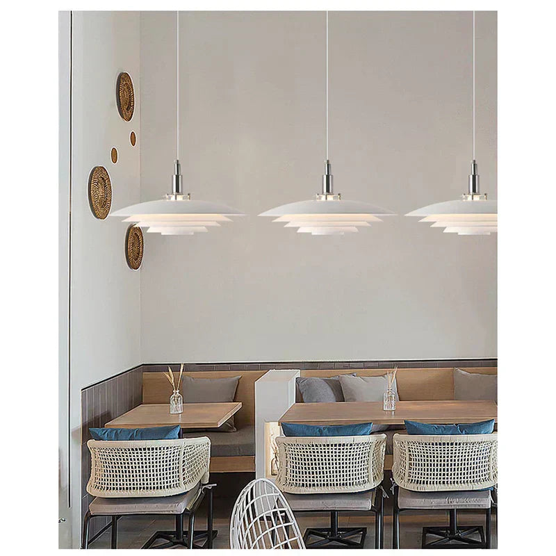 Oval Wood and Metal Pendant Lamp for Dining Table