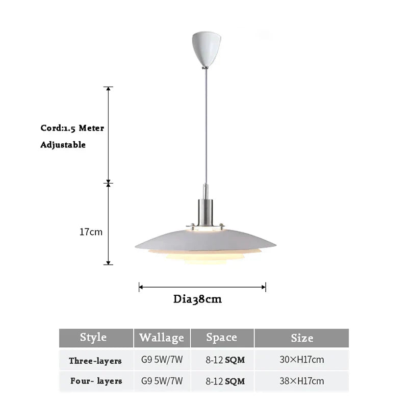 Oval Pendant Lamp Ambient Lighting in Modern Living Space