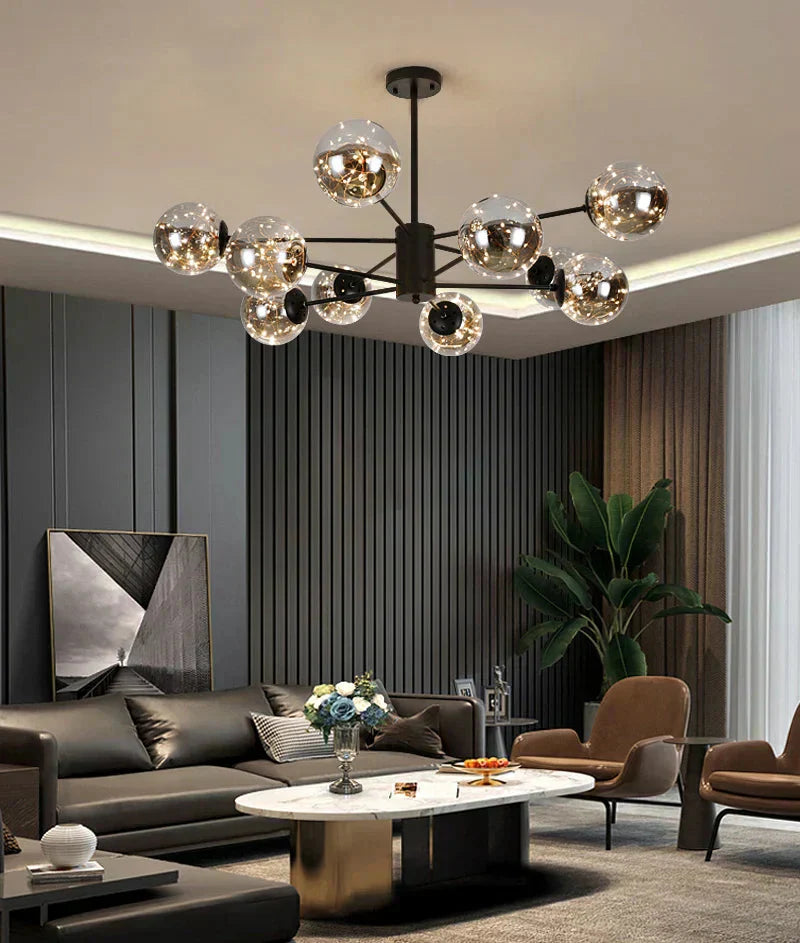 Glass globe light for contemporary interiors