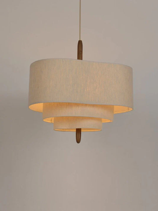 Fabric Pendant Light for bedroom warm glow