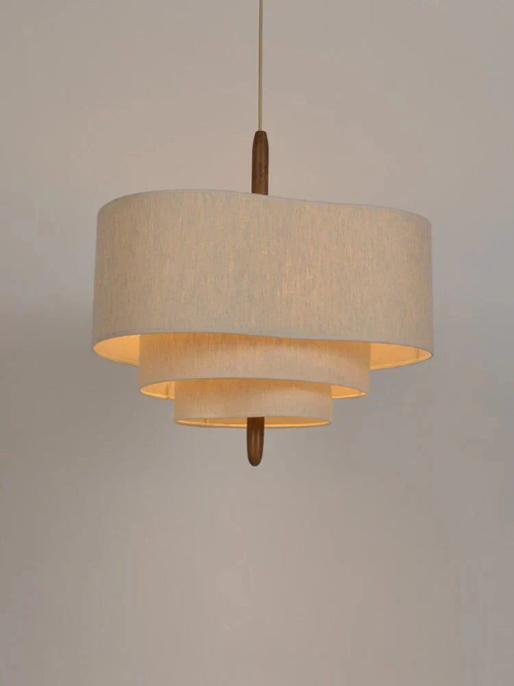 LuminaWeave Fabric Chandelier for Bedroom and Living Spaces