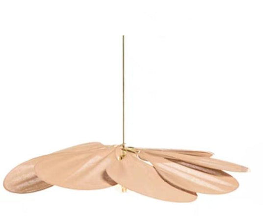 Pendant Lamp Close-Up of Layered Fabric