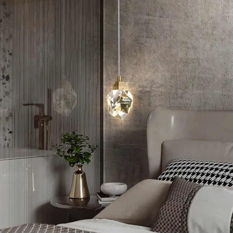 Crystal Pendant Light Installed for Dining Room Lighting | OroDwell