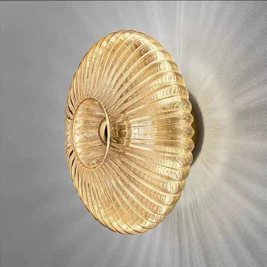 Modern glass wall lighting fixture