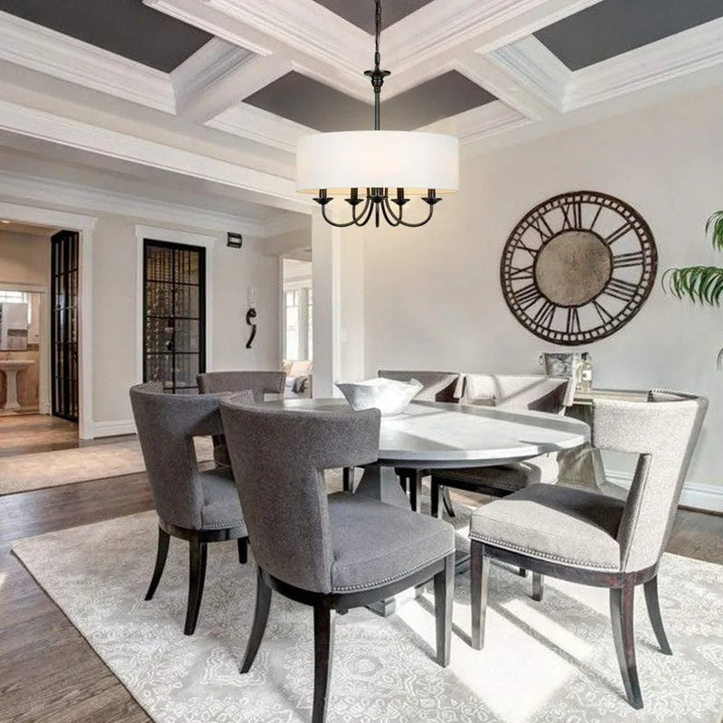 adjustable chain drum chandelier design