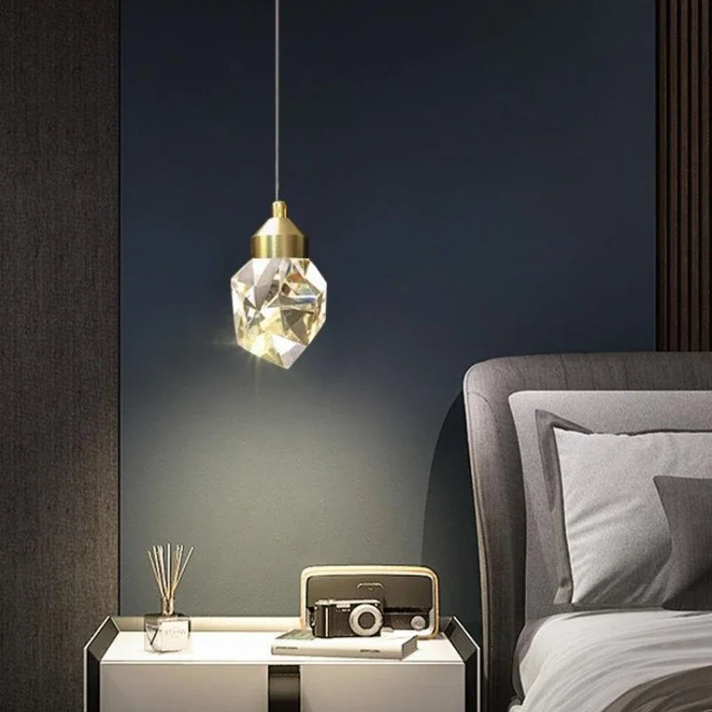 Crystal Pendant Light Design for Living Room Decor | OroDwell