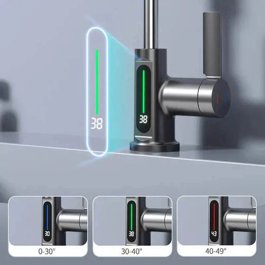 Waterfall Faucet Digital Display Detail
