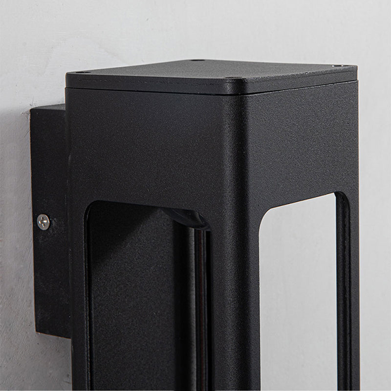 Warm glow wall lamp for patio – additional angle