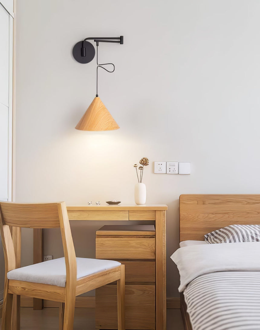 Swing-Arm Wall Lamp Illuminated with Adjustable Reading Light | OroDwell