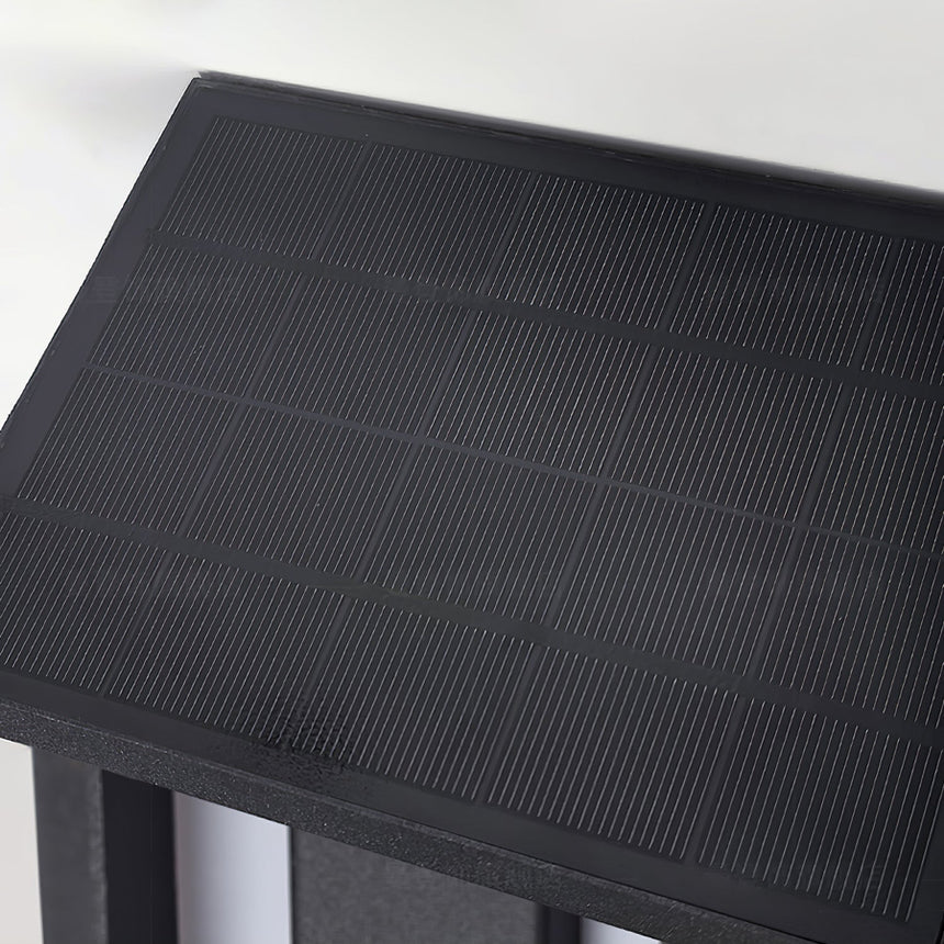 The solar cell set into the top of the solar version, seen close