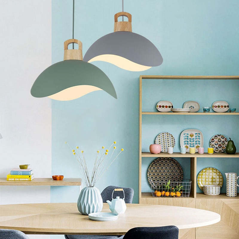 Vintage Pendant Lamp Additional Angle View