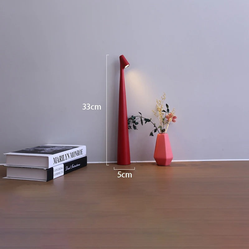 touch-control dimmable table lamp - styled room setting