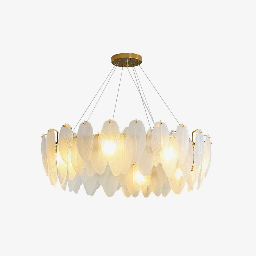 Astrae Glass Feather Fixture for Home Decor