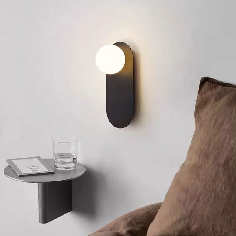 Wall Light Installed for Warm Living Room Glow
