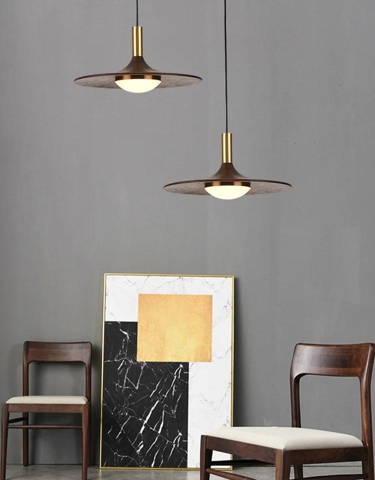 Wood Pendant Light for Kitchen Island