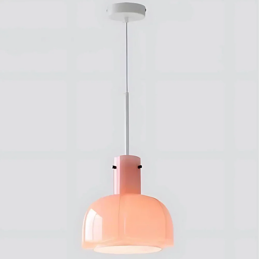 The pink shade shown on its own against a pale background