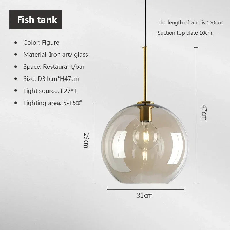A tall amber shade drawn at 31 cm across and 47 cm tall with its cord