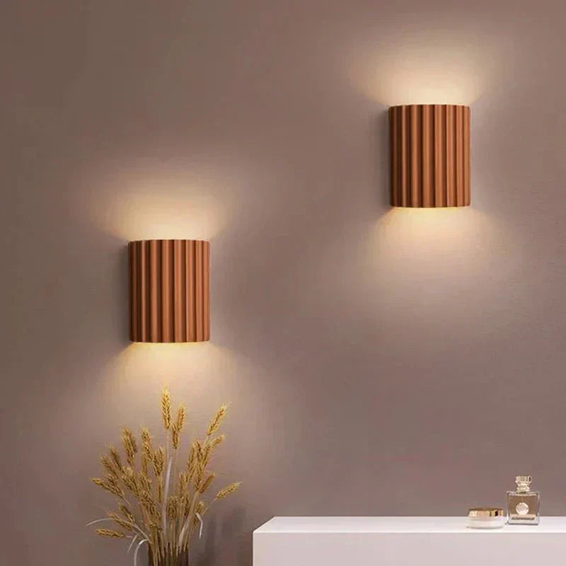 Resin wall lamp for modern living room decor