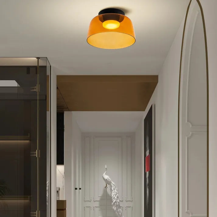 Nordic Glass Ceiling Light Tri-Color Setting