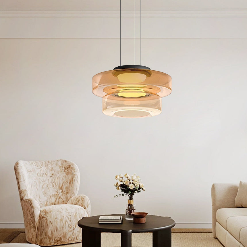 Asteron Pendant Lamp Three-Layer Configuration