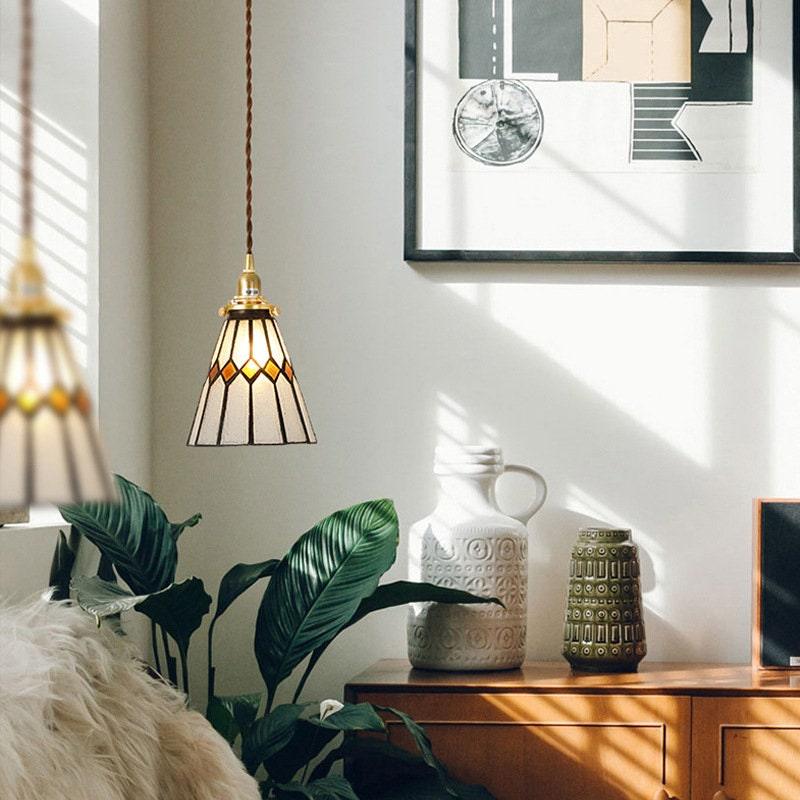 Pendant light installed above dining table modern decor