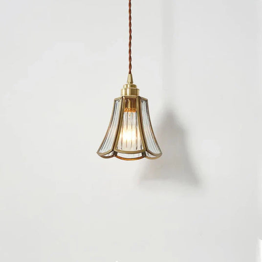 pendant lamp close-up clear glass detail