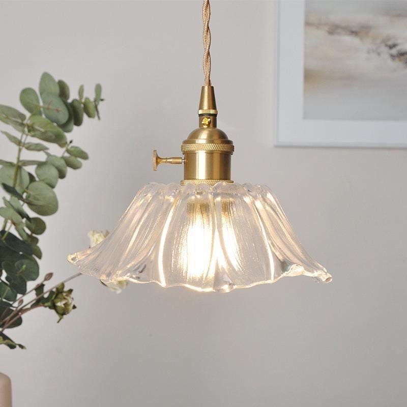 Brushed Brass Pendant for Cafe Decor